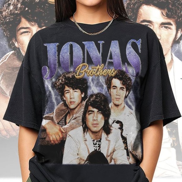 Jonas Brothers 90S Retro Shirt Jonas Brothers Shirt Jonas Brothers - Picture 1 of 4